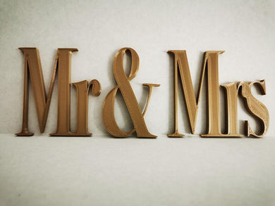 Mr & Mrs - tafeldecoratie - PerfectWeddingShop