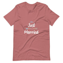 Load image into Gallery viewer, Just Married (Left) - Unisex T-shirt - PerfectWeddingShop
