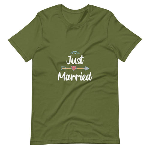 Just Married (Right) - Unisex T-shirt - PerfectWeddingShop